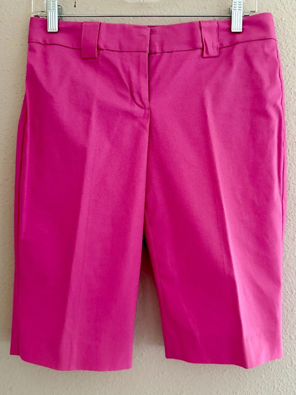 Express Editor Pink Bermuda Shorts Size 2 Tailored Career